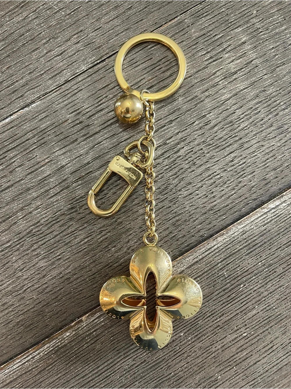 Louis Vuitton Gold Porte Cles Bag Charm